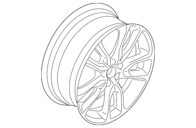 Genuine Volvo Aluminum Rim Pallene 7 X 17 Inch - Silver