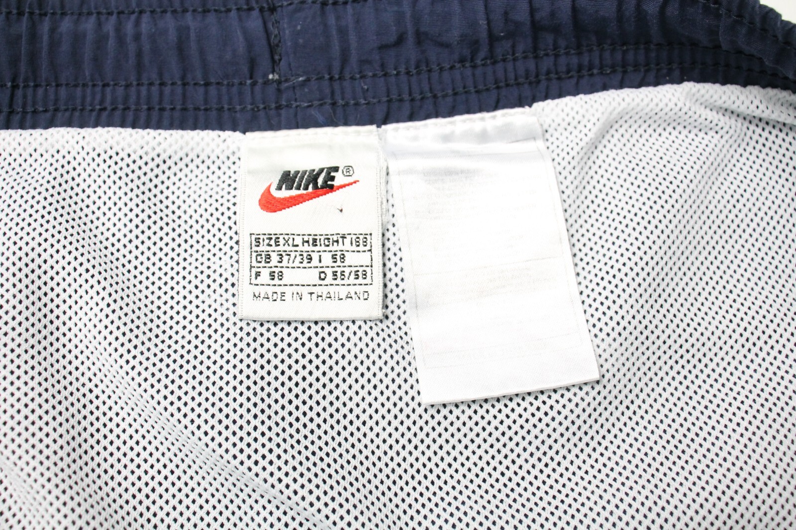 NIKE Shorts Men's XL Sport Mesh Lined Elastic Waist Strap Pockets Logo Blue thumbnail 4
