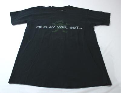 OGIO Adult S/S ''I'd Just Kick Your Butt'' Graphic Crew Neck Tee CL8 Black Medium