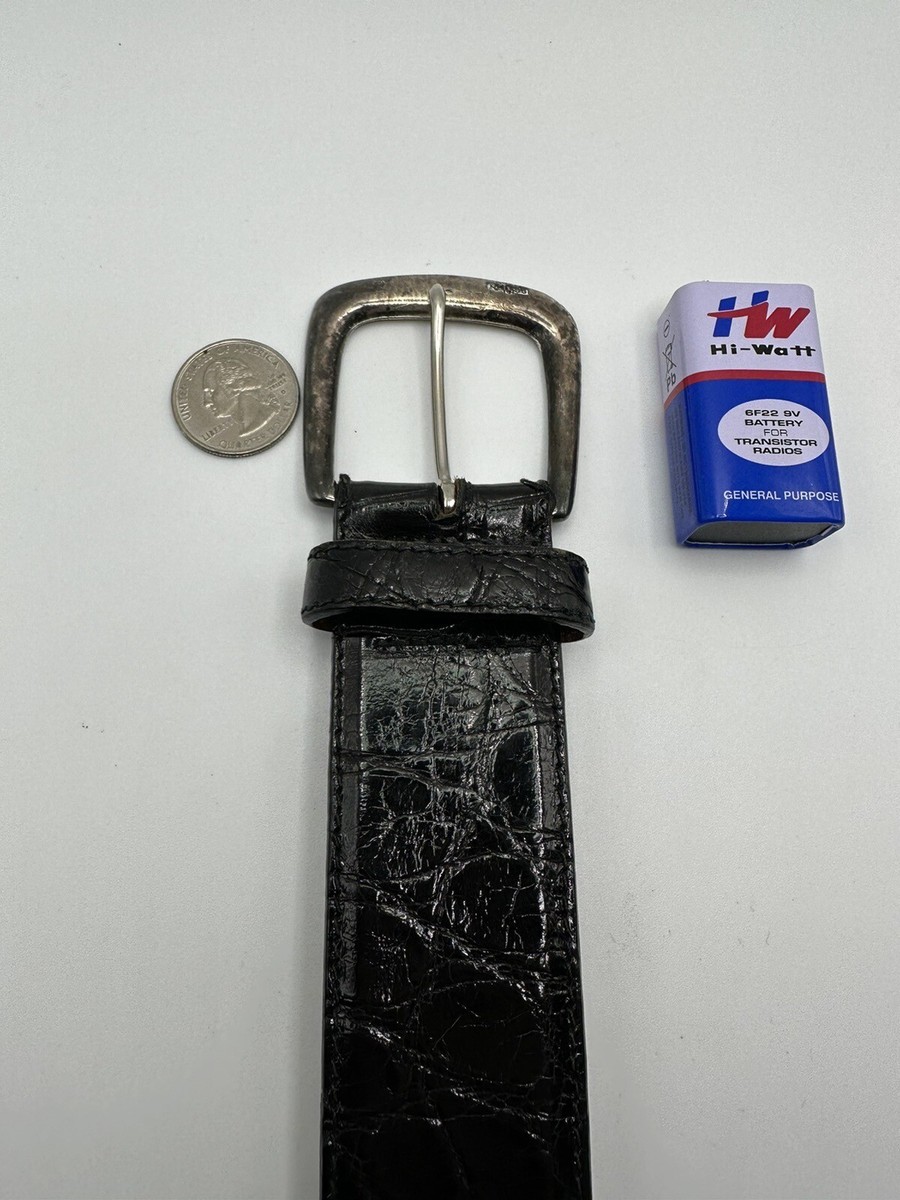 Polo Ralph Lauren sterling Buckle alligator belt size 28