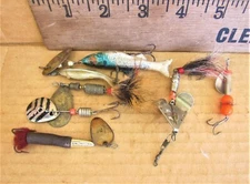 Lot of 7 Rare Small Freshwater Panfish Spinnerbaits: MIXED BRAND VINTAGE COND!!f