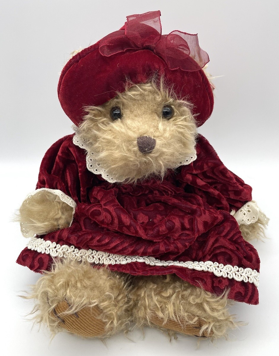 テディベア RUSS Berrie社 アメリカン USA NWT Russ Berrie “Alexandra” the Teddy Bear in Red Velvet