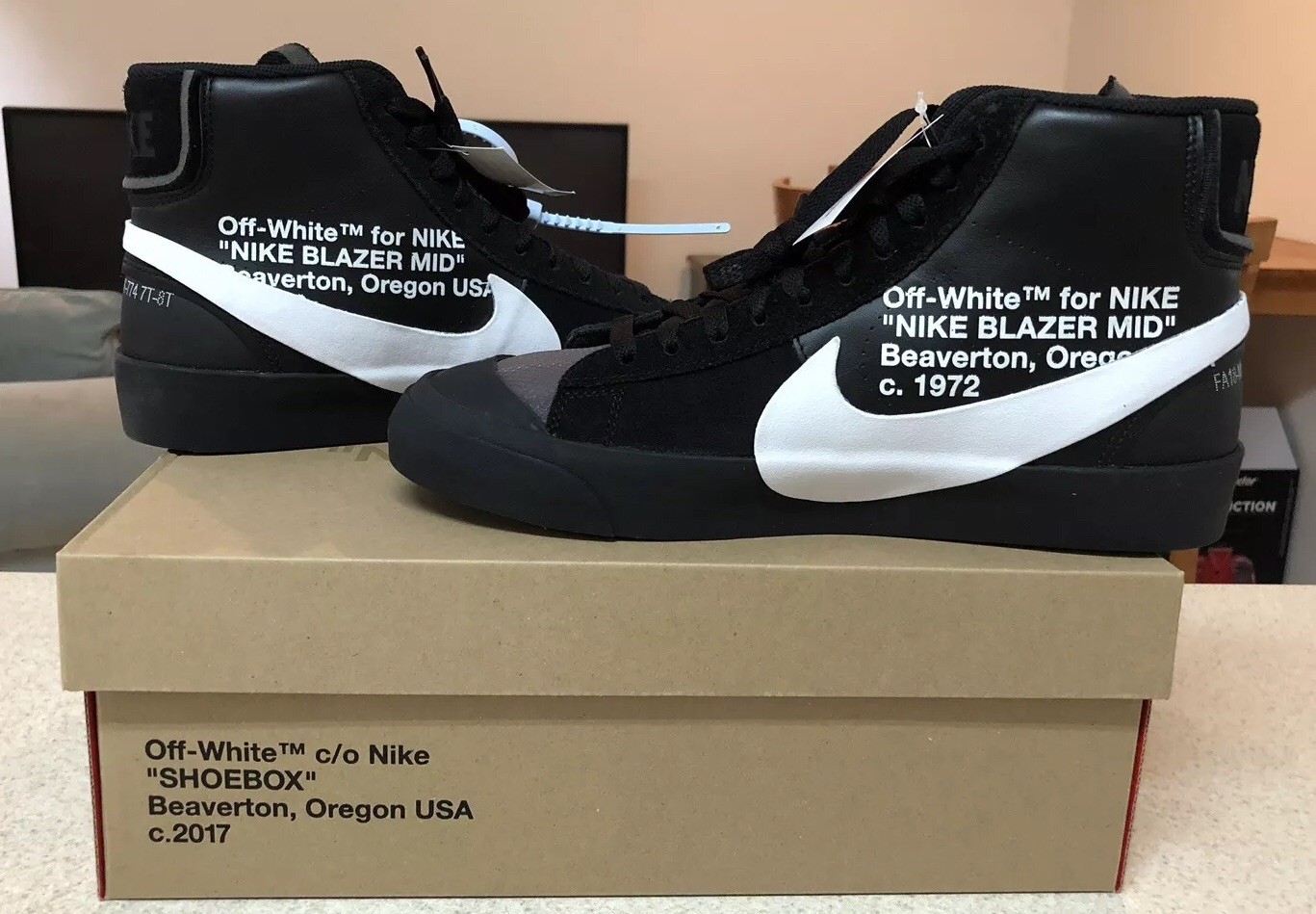 Uomo Nike The 10 Off White Blazer Blazer White Grim Reaper Sz 8.5 Nero Spooky 65312e Uomo Nike The 10 Off White Blazer Blazer White Grim Reaper Sz 8.5 Nero Spooky 65312e