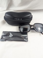 Vogue VO5369-S W65613 Black Rectangle Sunglasses 51-22-140 Black Lens In Case
