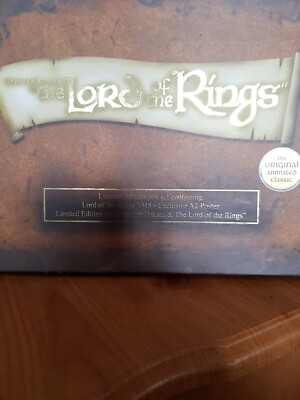 Lord Of The RingsThe Lord Of Rings Animated Ltd Edition VHS And Book Poster Box