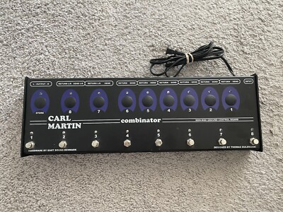 Carl Martin Combinator 2 True Bypass 8 Channel Effects Pedal Looper Power Supply