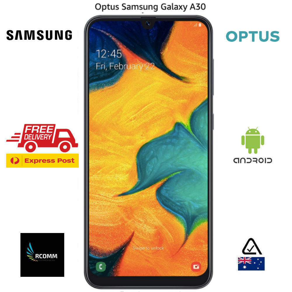 OPTUS Samsung GALAXY A30 Black (6.4