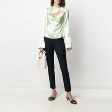 NWT New Ralph Lauren Navy Slim-fit Cotton Stretch Pants Size 18W