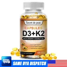 Vitamin K2 & D3 Vitamin Supplement with BioPerine, Boost Immunity & Heart Health