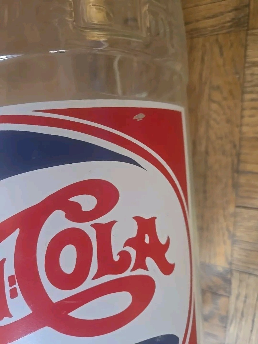 Vtg Replica Double Dot Enterprises Pepsi Cola Glass Bottle 20in