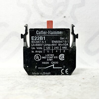 Cutler Hammer E22B1 Contact Block Ser A1