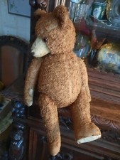 1940s Vintage Teddy Bear Central Seam Straw-stuffed Mohar 55cm