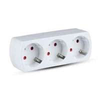 Doppelstecker 3Fach Multistecker Mehrfachstecker Steckdosen Adapter Reisestecker
