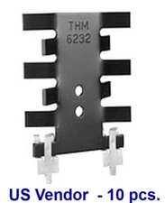 Heat Sinks Black Anodized Aluminum TO-220 p/n 6232B-MTG with sold. tabs - 10 pcs