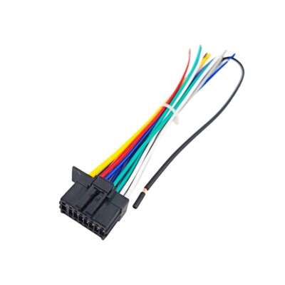 New Wire Harness 16-pin Replacement for Kenwood Car Radio KMMBT260U KMM-BT260U