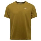 Nike Running T-Shirt Dri-Fit Uv Miller Moss Green Upf40+ Dv9315-307 Men's Shirt