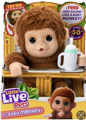 Little Live Pets My Baby Mango der Affe interaktives Spielzeug Geschenk