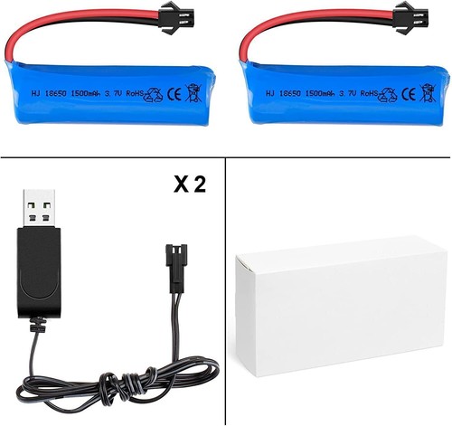 4PCS 3.7V 1500mAh 15C Rechargeable Li-ion Battery For RC Toys Airplane Car Boat - Picture 5 of 10