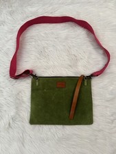 Parker Thatch Lee Cross Body Bag Suede Avocado