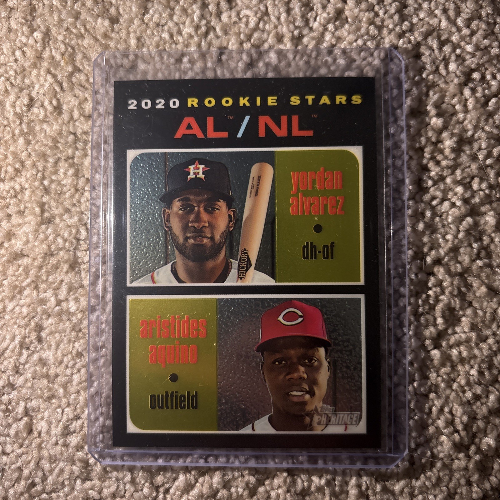 2020 Heritage -Rookie Stars Yordan Alvarez, Aristides Aquino #THC-54 Chrome /999