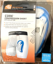 Shock Doctor CORE Compression Short with Bioflex Cup Boys XL waist - M Cup