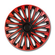 4x Radzierblende 14 Zoll ABS rot 2-fach lackiert Soho Red | PETEX