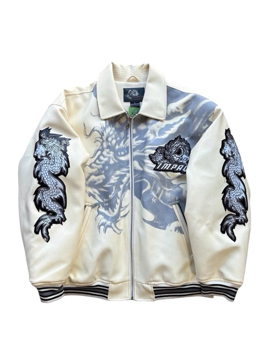 White Leather 1990s Vintage Outerwear Coats & Jackets for Men for