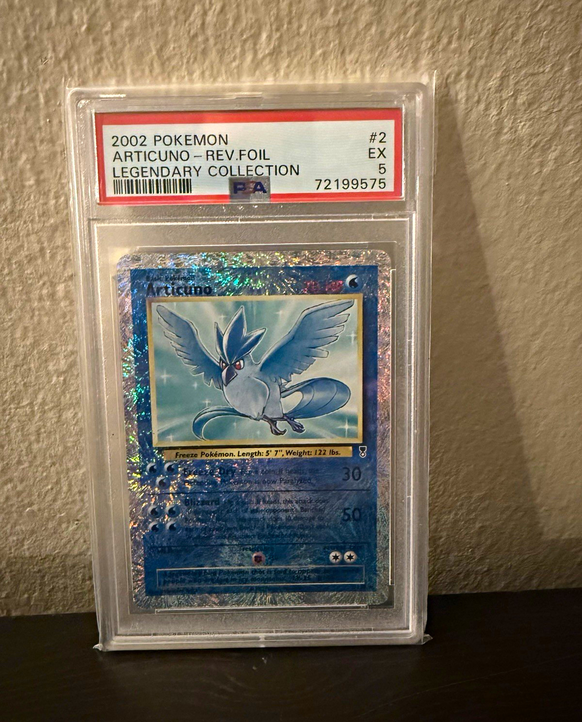 PSA 5 2002 Pokemon Legendary Collection Articuno 2/110 Reverse Holo