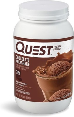 Quest Nutrition Chocolate Milkshake Protein Powder 3lb 43 Servings Low Carb Glut