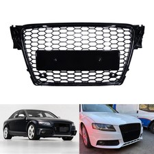 schwarz Frontgrill Kühlergitter für Audi A4 B8 S4 RS4 Pre-Facelift Bj.2009-2012