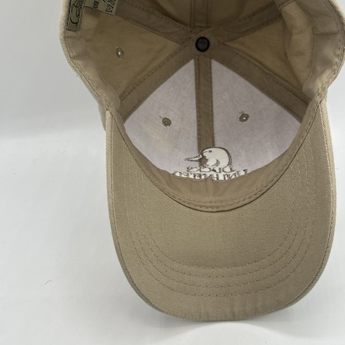 Ducks Unlimited 1937 Strapback Beige Hat Cap Khaki Tan Hat Embroidered - Picture 10 of 15