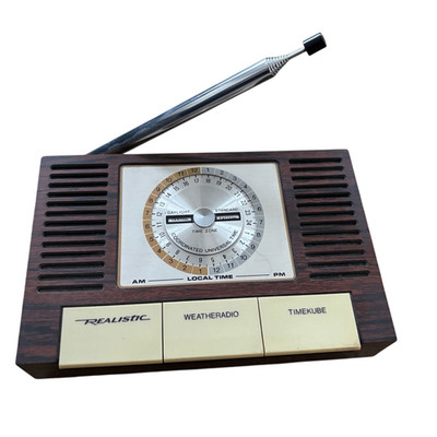 Realistic Weatheradio Model 12-149 Timekube Weather Station