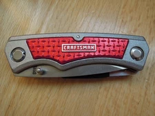 Craftsman Twin-Blade Folding Utility Knife Quick Change Stainless Steel Lockback