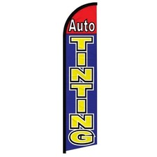 Auto Tinting Full Curve Windless Swooper Flag Window Tinting BL/RD 100D