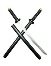Halloween Fake PU Foam Sword Prop, 2PCS Training Japan Anime Blade Swords for
