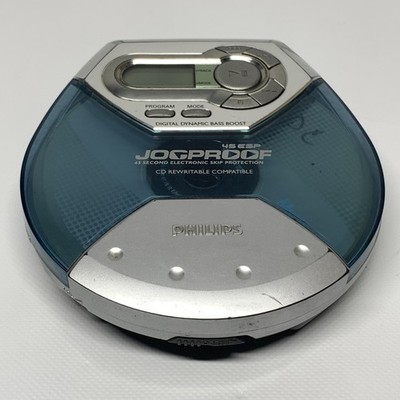Philips Jogproof Portable CD Player 45 ESP Blue Model AX5111/17 Tested Working