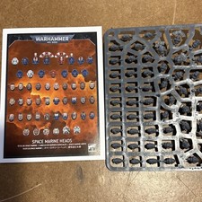 Space Marine Head Sprue Warhammer 40K New On Frame Upgrade Kit