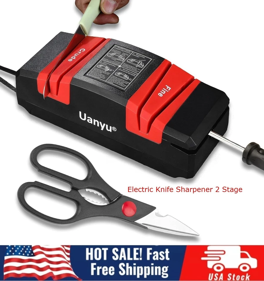 Elektrischer Messerschärfer Profi Küche Schärfstein Schleifer Messer