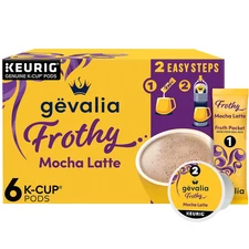 Frothy 2-Step Artificially Flavored Mocha Latte Espresso Style K-Cup Coffee Pods