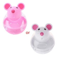 Interactive Cat Toy Automatic Tumbler Mouse Feeder Dispenser Teaser Toy