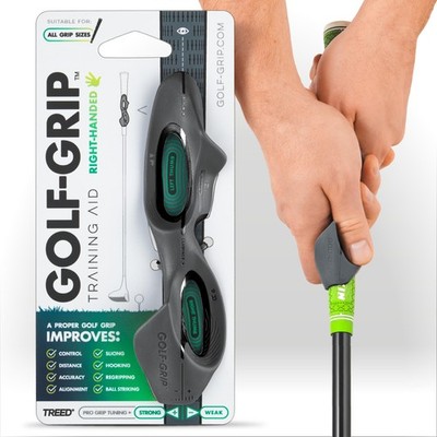Golf Grip Trainer - Snap-On Aid for Better Swing Technique & Hand Position