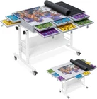 2000 Piece Foldable Felt Jigsaw Puzzle Board with Height Adjustment, Puzzle Tabl