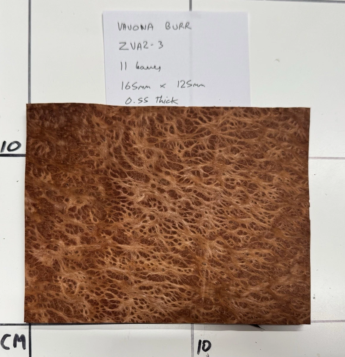 Chapa de rebabas Vavona. 11 Hojas 16,5cm x 12,5cm x 0,55mm ZVA2-3. Artesanía de marquetería