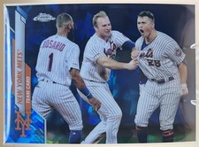 2020 Topps Chrome Sapphire New York Mets #202