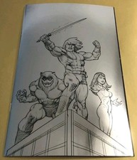 THUNDARR THE BARBARIAN #1 JOSEPH MICHAEL LINSNER Foil Virgin SKETCH Cover ZG NM+