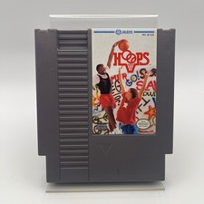 Jaleco Hoops Video Game NES N/A Gray Good Vintage Basketball Sports NES-2B-USA