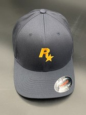 Cappellino da baseball Rockstar Games blu navy/giallo NUOVO taglia L/XL