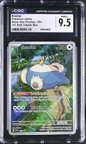 Snorlax 051 Sv: Scarlet & Violet Promo Cards Holo CGC 9.5
