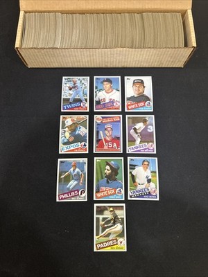 1985 TOPPS BASEBALL COMPLETE SET MINT Beautiful McGwire, Puckett, Clemens RC *7