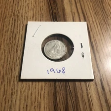 1 Silver Canadian Circulated Dime 1968